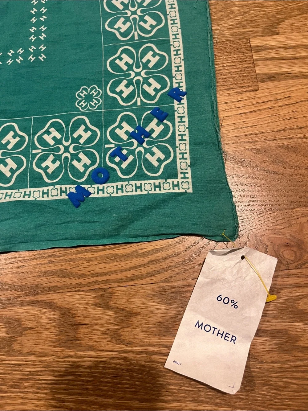 60% Mother The Four Corners Scarf “Wrong turn, right direction” patchwork scarf